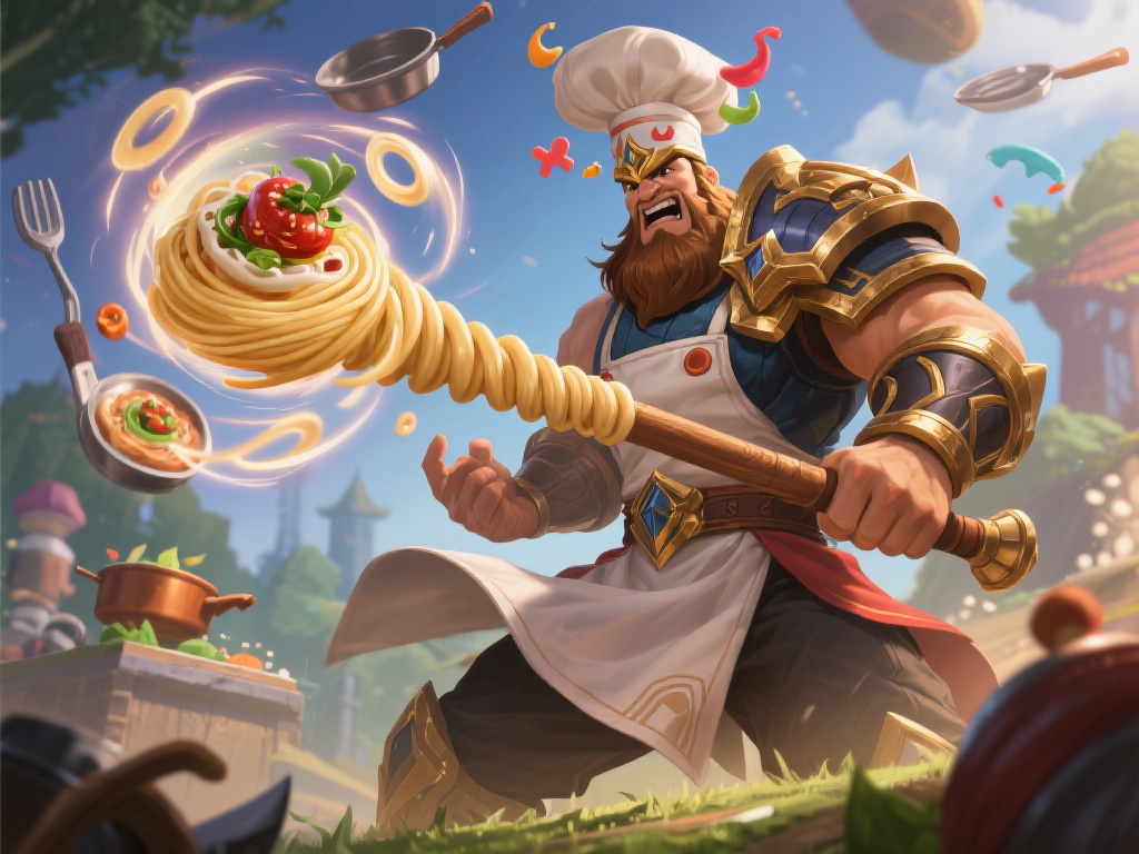 盖伦的愚人节新形象同样令人捧腹。官方赋予